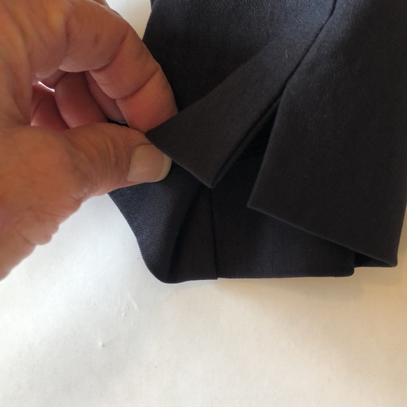 Lisette L Montreal Solid Magical Lycra Slim Pants Navy blue sz2 - Picture 7 of 8